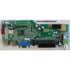 CV59L-E 35J0909D SANYO LE61S15HMB LED TV İÇİN ANAKART MAİN BOARD
